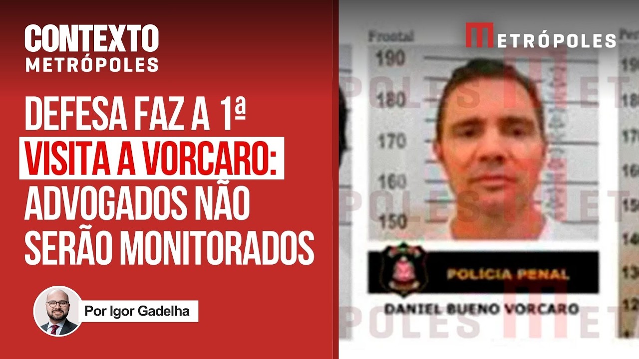 Defesa de Vorcaro faz a 1ª visita ao banqueiro em presídio federal