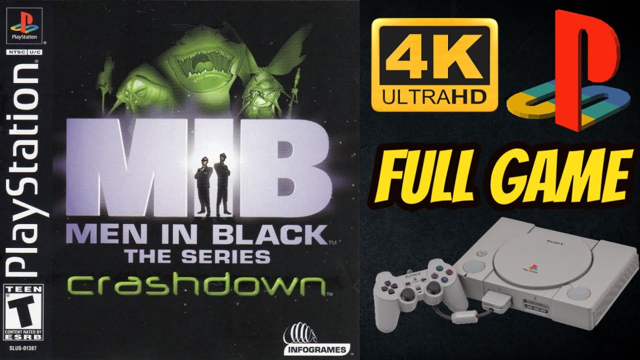 Men in Black: The Series – Crashdown | 4K60ᶠᵖˢ UHD🔴| PS1 | Longplay Walkthrough Full Movie Game