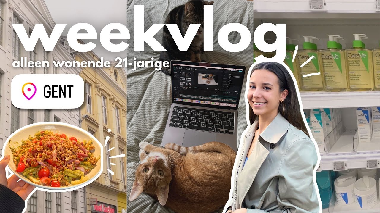 weekvlog van een 21-jarige alleen wonende