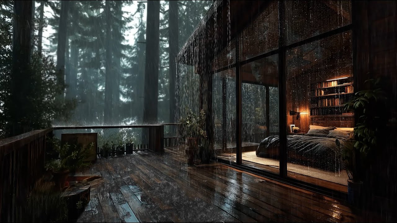 Quiet Forest Rain 🌲 Relaxing Piano & Natural Rain Sounds for Deep Sleep, Stress Relief and Rest