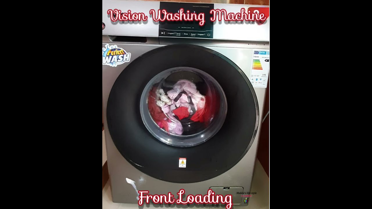 Front Loading vision Auto washing machine