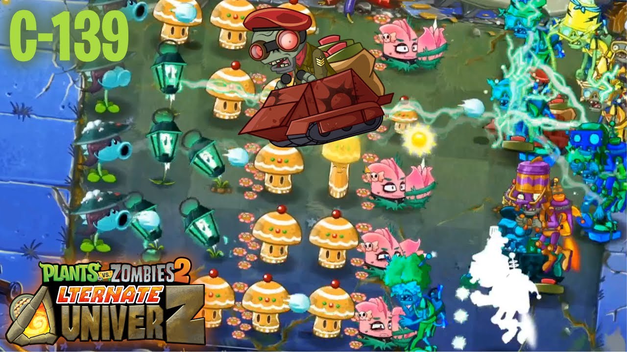 ANOTHER LIGHTNING ROUND!!! - PvZ2: AltverZ Weekly Challenge C-139 protecting all flowerlines!