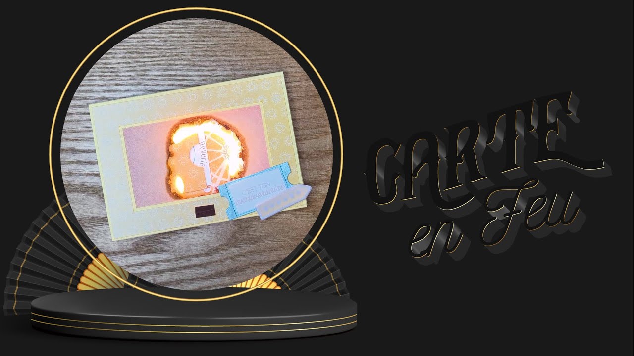 Tuto scrapbooking {carterie} « Carte en Feu » de Rêverie & Récréative