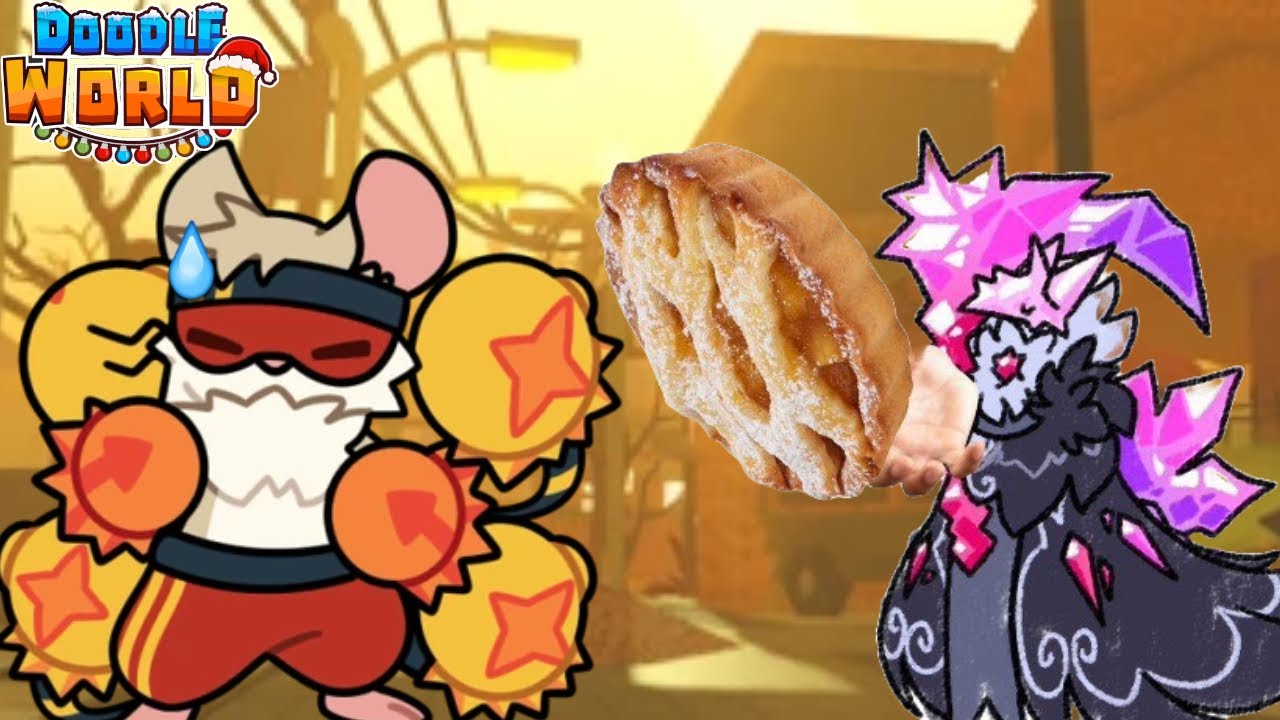 SOMBEROCK CAN THROW PIES NOW!?!??! | Doodle World pvp