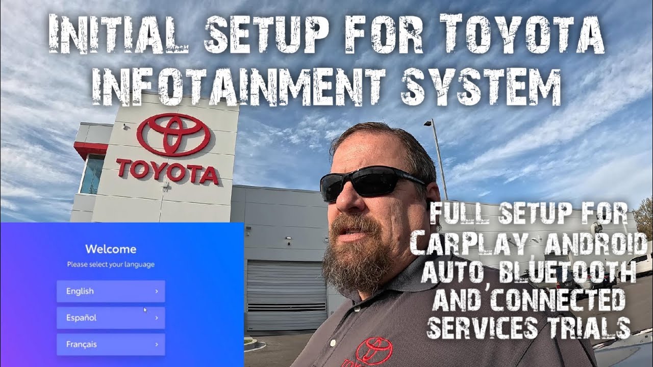 Как подключить радио Toyota, Carplay, Android Auto, подключенные сервисы, Bluetooth и настроить п...