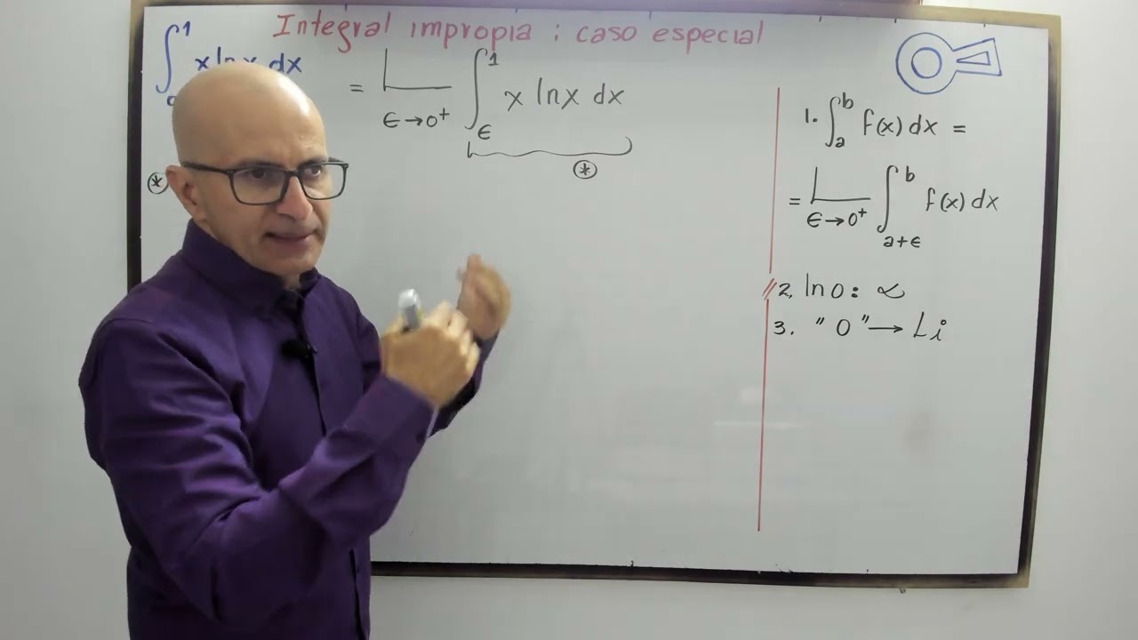 ¡El reto de la integral impropia! ¿Cómo resolver ∫_0^1▒x ln(x) dx?