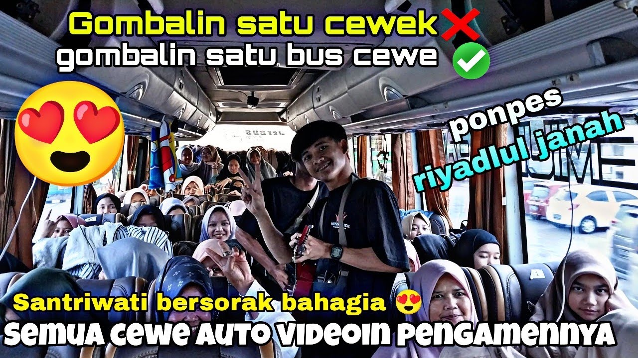 PENGAMEN ANYER//HAMPIR DIKAGUMI SELURUH SANTRIWATI YG ADA DIBUS😍🥰