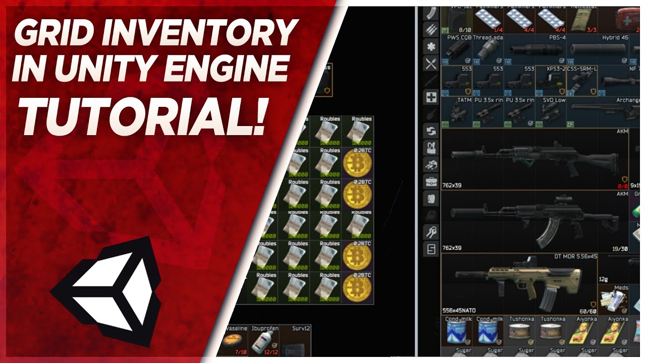 Grid Inventory in Unity Tutorial Tile based inventory in Unity