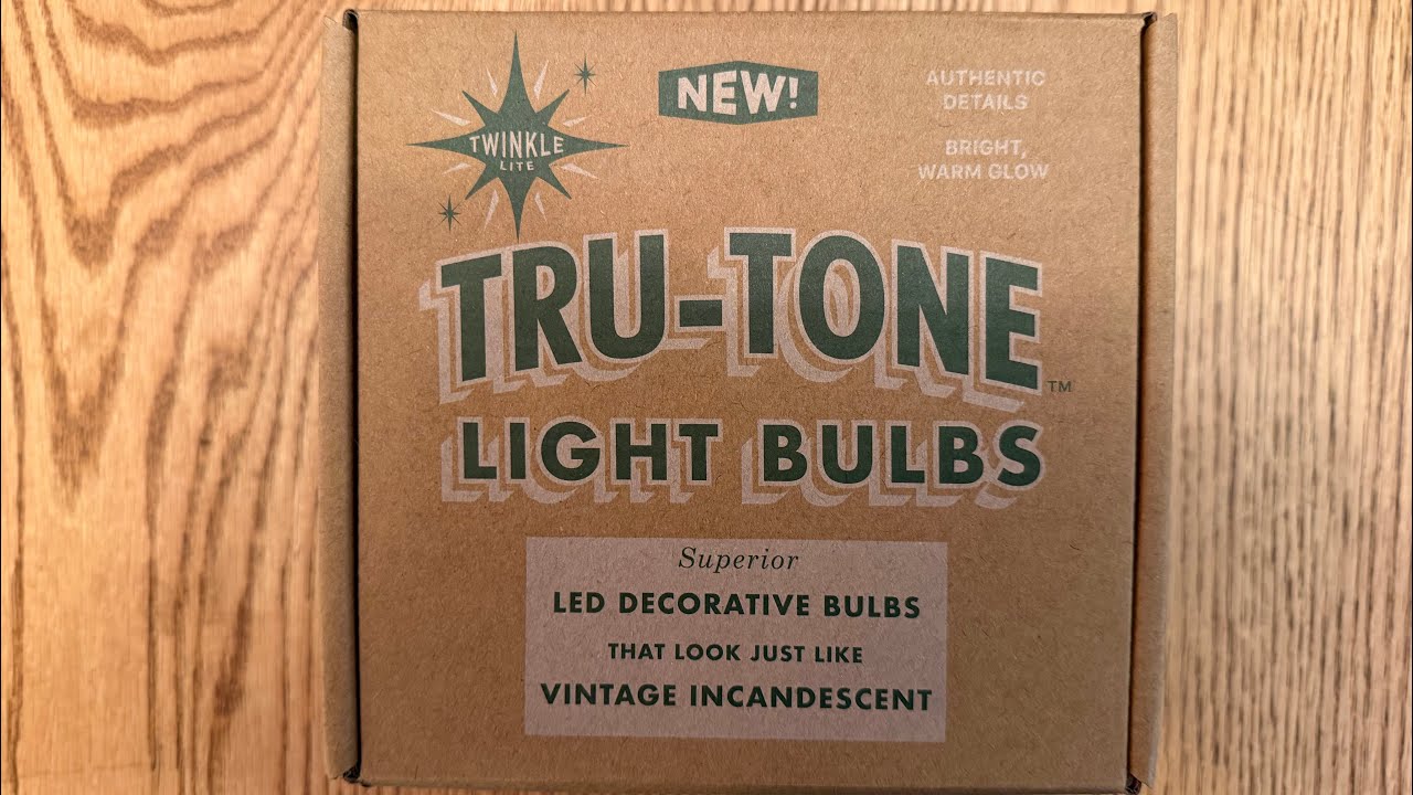 Tru-Tone Filament LED Multi Colored Twinkling C9 Light Bulbs (Christmas Special)