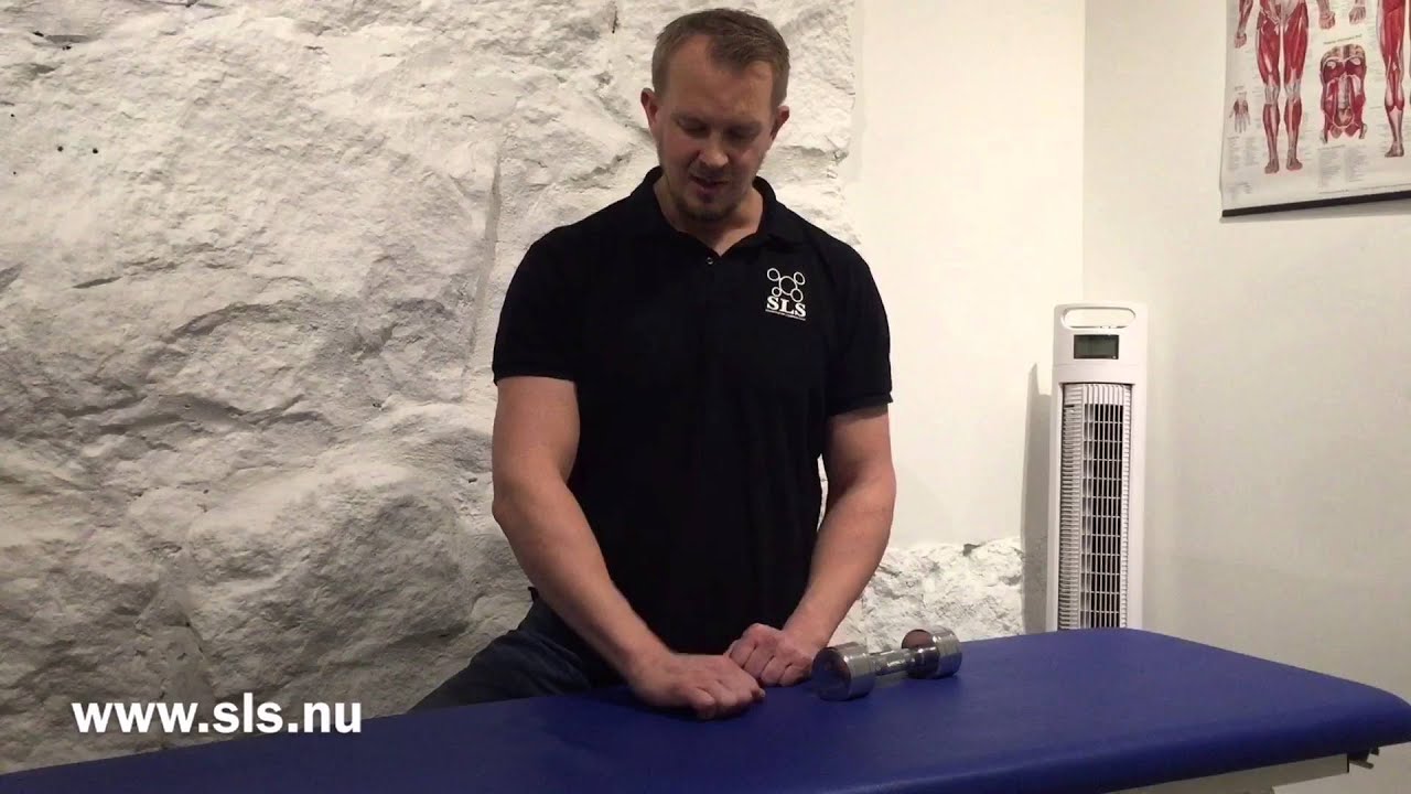 Excentrisk träning för golfarmbåge/tennisarmbåge