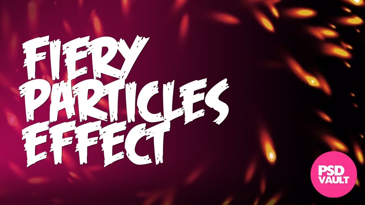 Photoshop Tutorial - Create Fiery Particle Effect