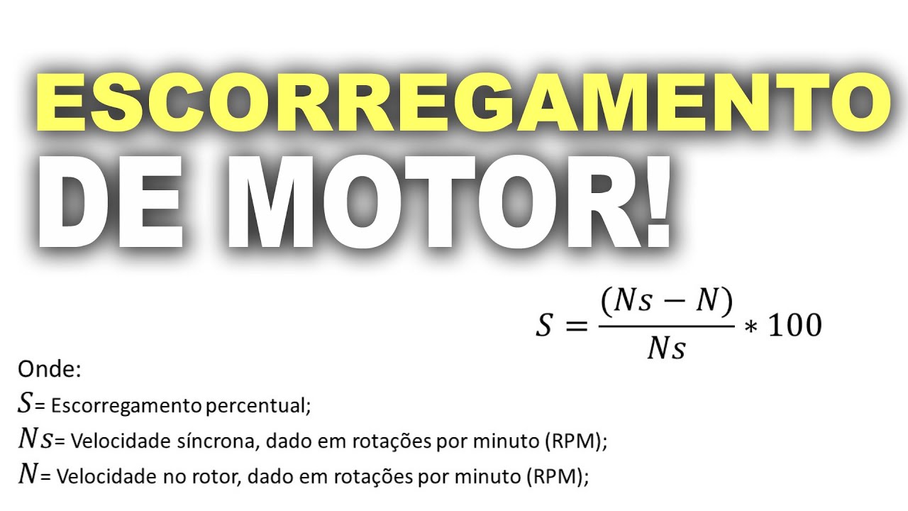 Escorregamento em motores trifásicos! Como calcular?
