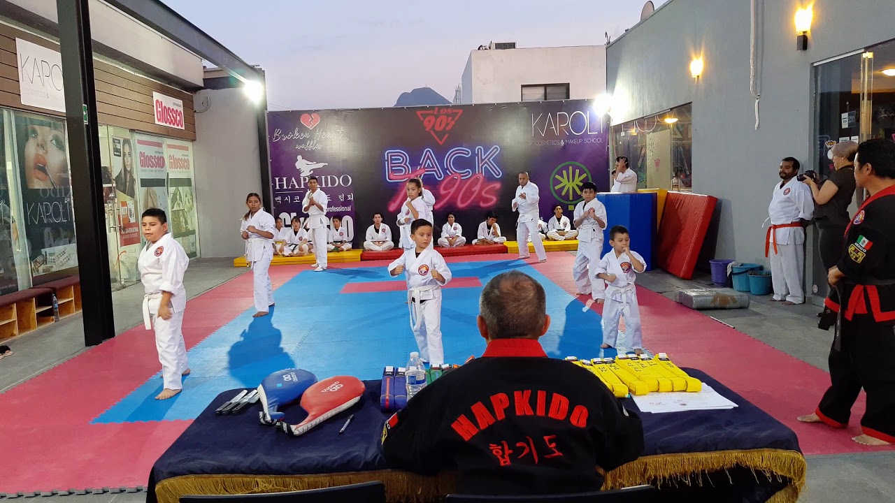 Examen de cambio de cinta / Patada y caídas cinta blanca / Hapkido Galias