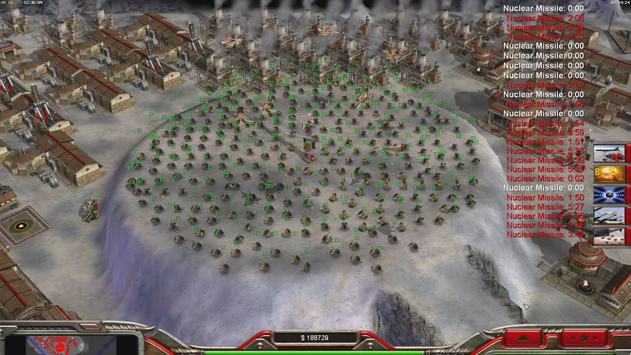 CHINA Nuke - Command & Conquer Generals Zero Hour - 1 vs 7 HARD Random Gameplay