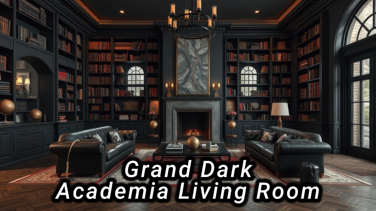 Интерьер в стиле Dark Academia 2026 🖤 Вневременные идеи роскошного дизайна для элегантного дома