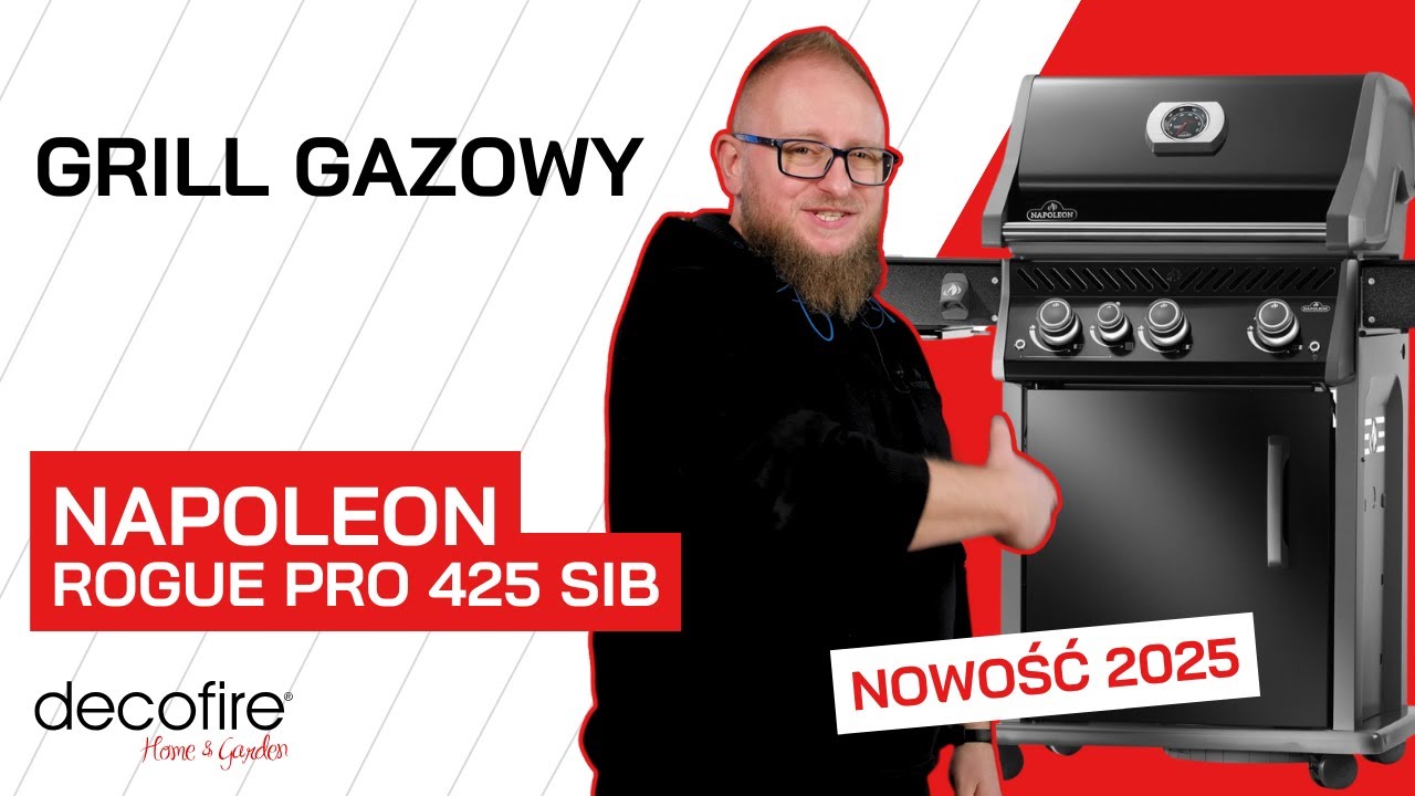 🔥 NOWOŚĆ! Grill gazowy Napoleon Rogue PRO 425 SIB | DECOFIRE