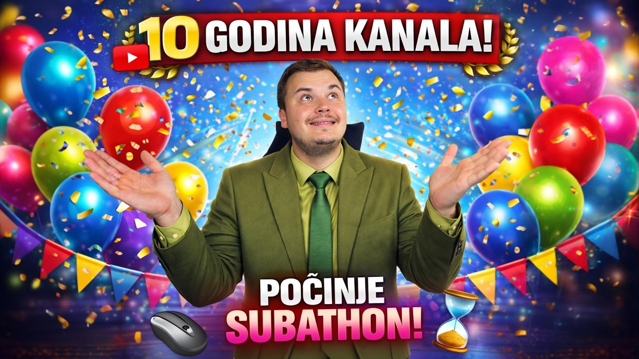 SUBATHON POVODOM 10 GODINA KANALA
