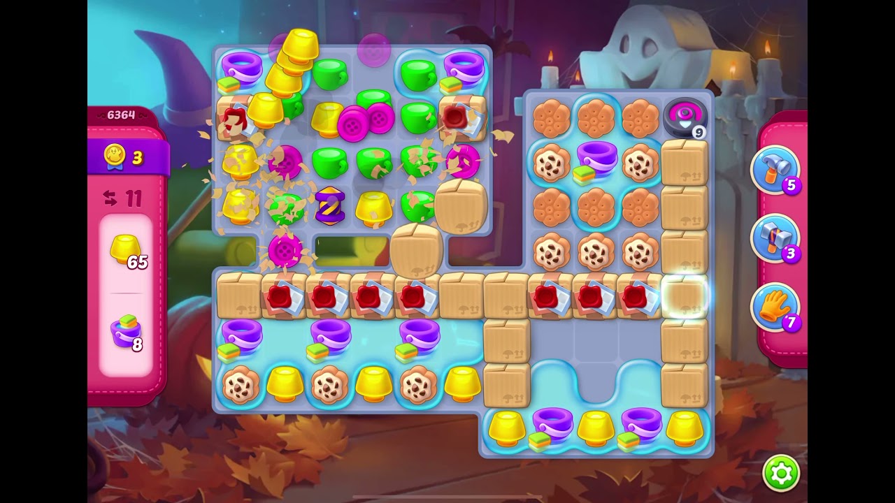HomeScapes Level 6364 no boosters (12 moves)