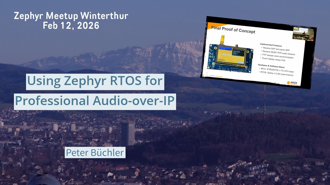 Using Zephyr RTOS for Professional Audio-over-IP