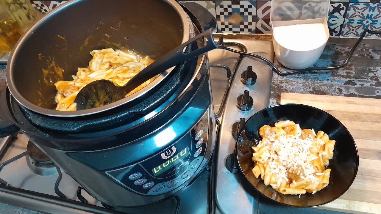 macarrones en olla a presión cecotec