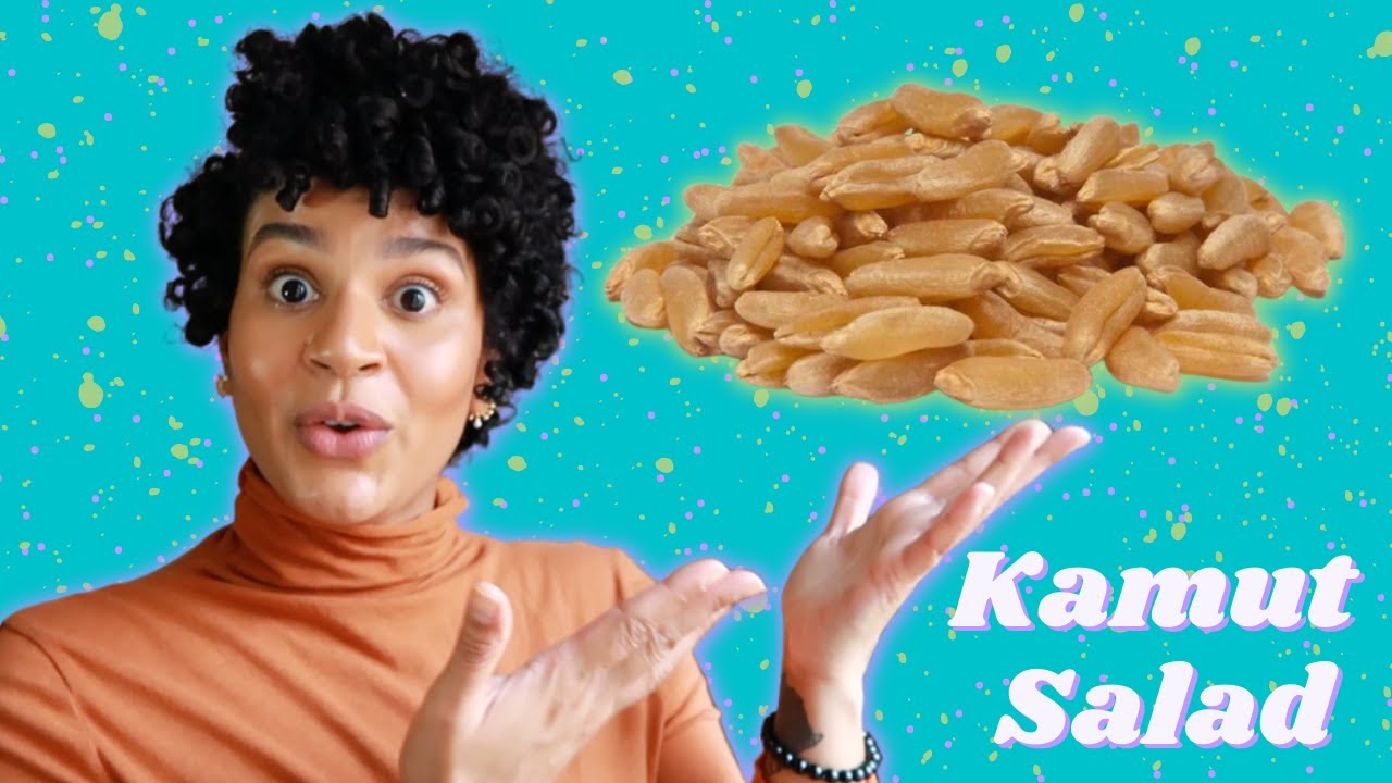 Kamut Salad | Khorasan Wheat | Ancient Grain | Dairy Free Bleu Cheese | Easy Grain Bowl Recipe