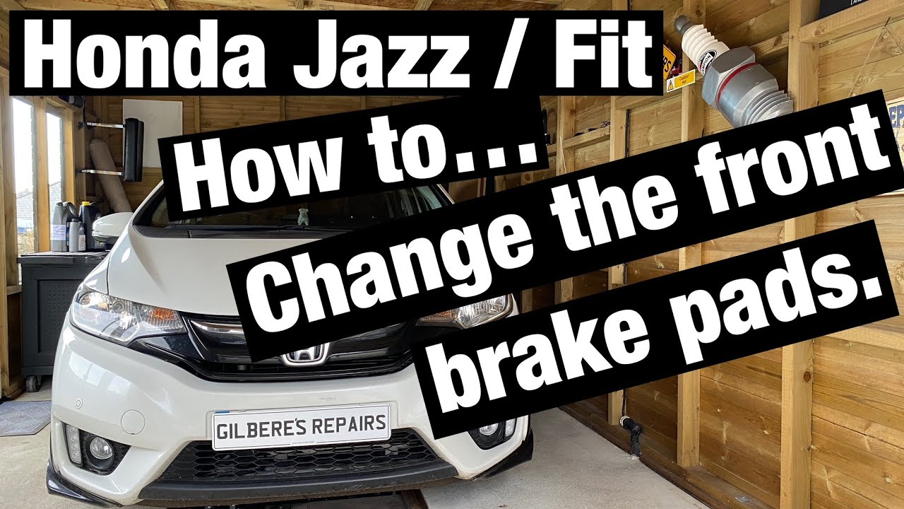 Замена передних тормозных колодок Honda Jazz Fit