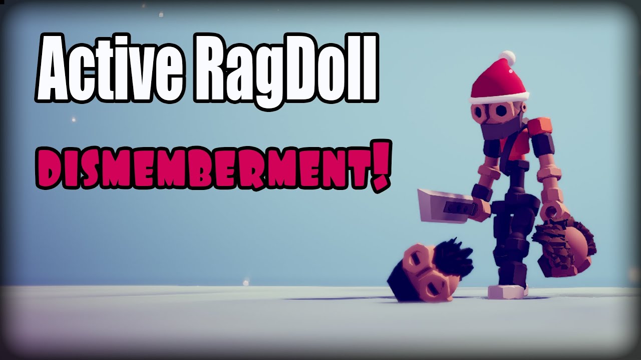 Active Ragdoll in Unity, development progress, Dismemberment!