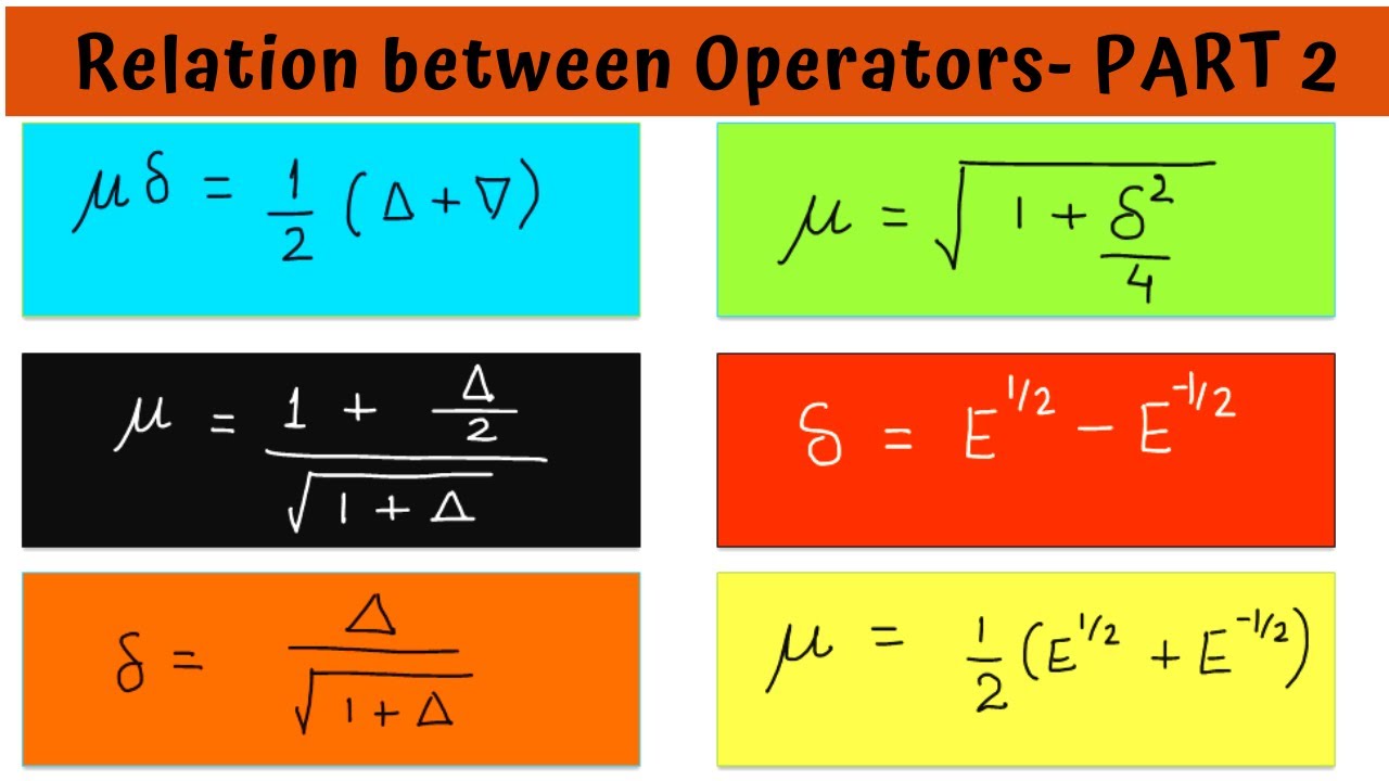 Relation Between Operators- Part 2
