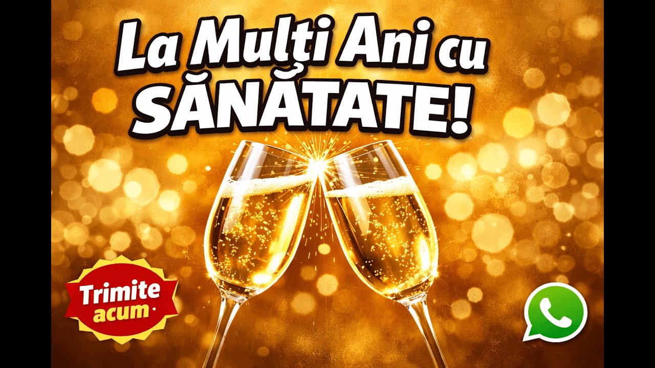 La Mulți Ani cu Sănătate! 🥂 Urarea perfectă de trimis azi (2026)