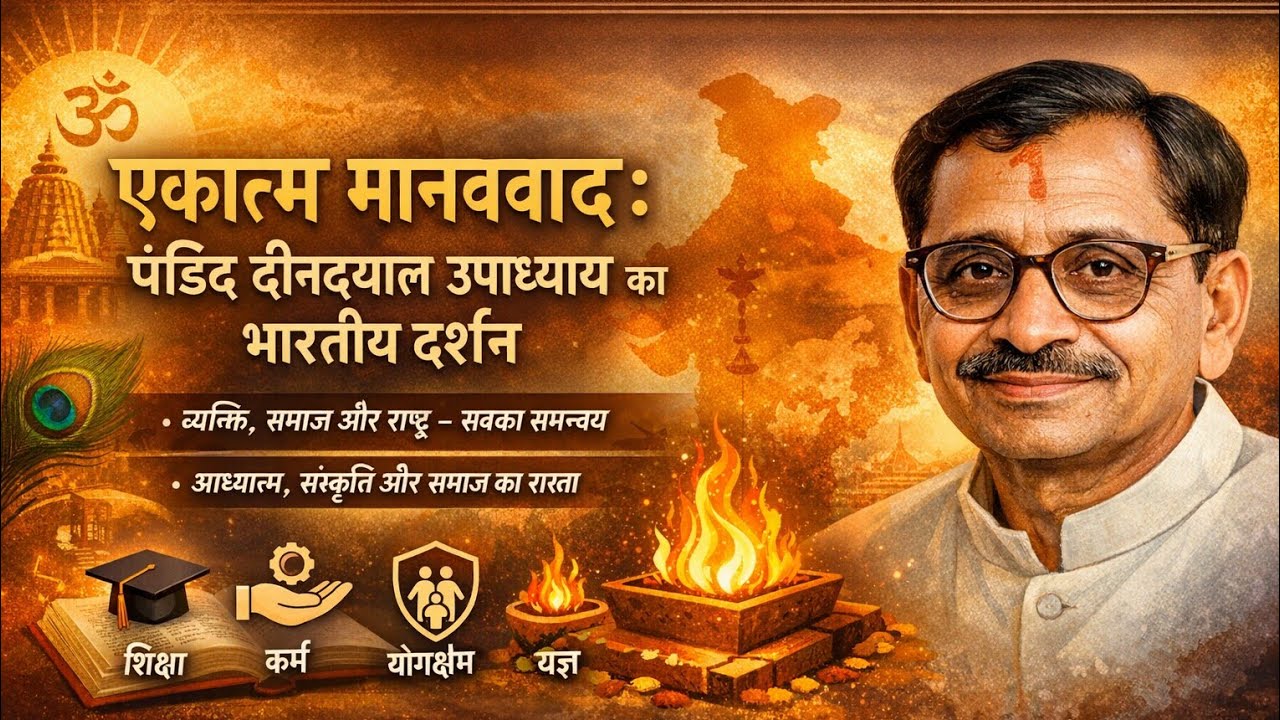 एकात्म मानववाद: 😯😮पंडित दीनदयाल उपाध्याय का भारतीय दर्शन🙏❤️