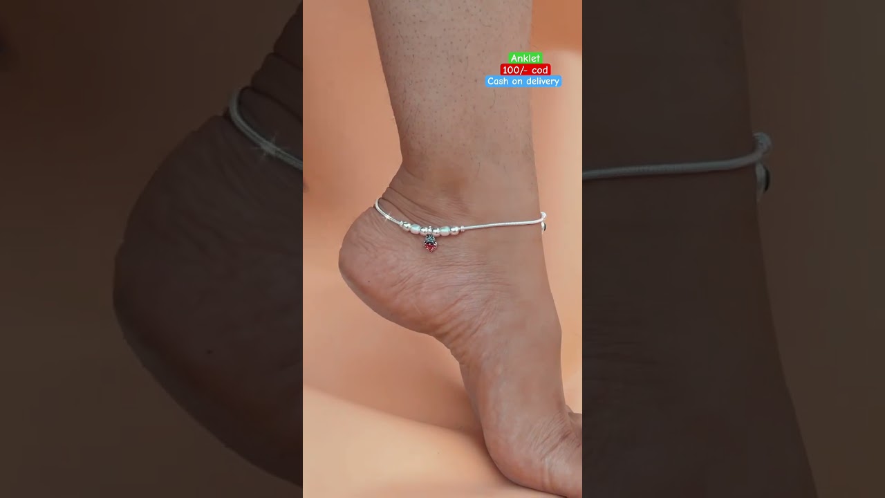 New designer silver lightweight silver anklet designs, with 70% discount on instant order #anklets