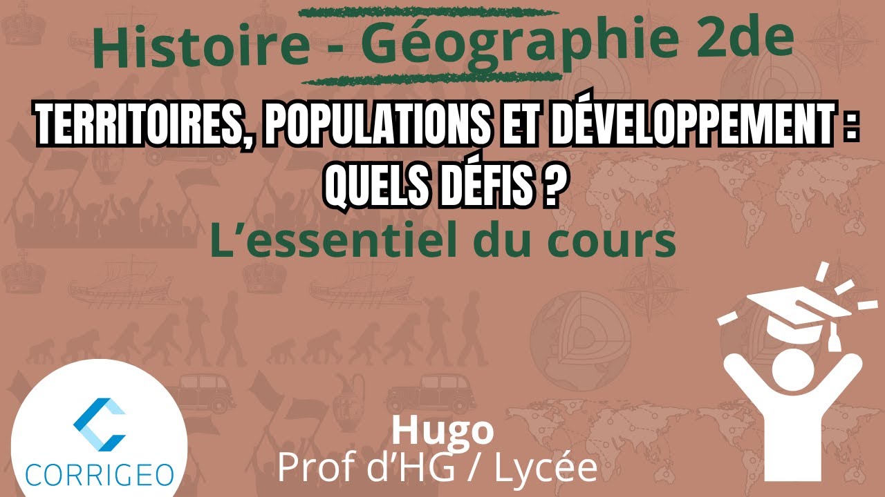 Histoire-Géo Seconde/Rappels de cours V1 - Ch 11: Territoires, populations et développement : défis