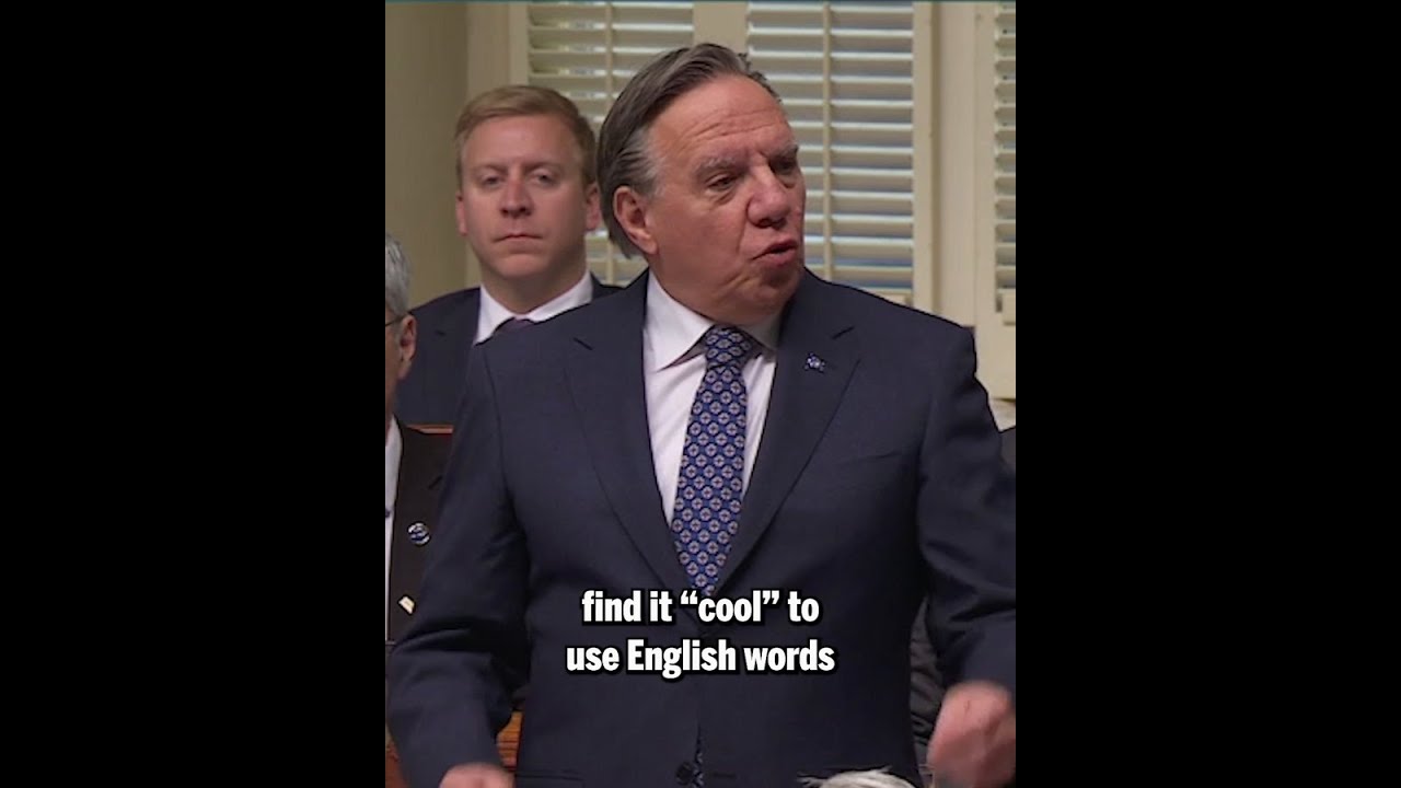 It's a shame youth find English words 'cool,' Legault says bilingually