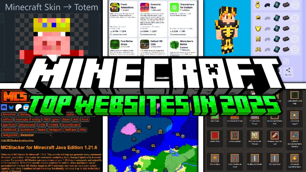 Top 15 Useful Minecraft Websites in 2025!
