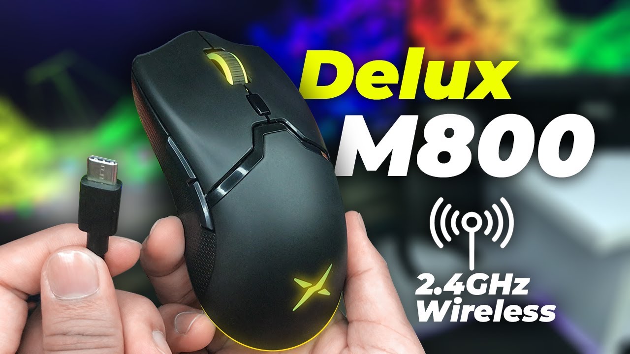 Wireless RGB Gaming Mouse UNDER 2500 Taka?! - Delux M800 Bangla Review