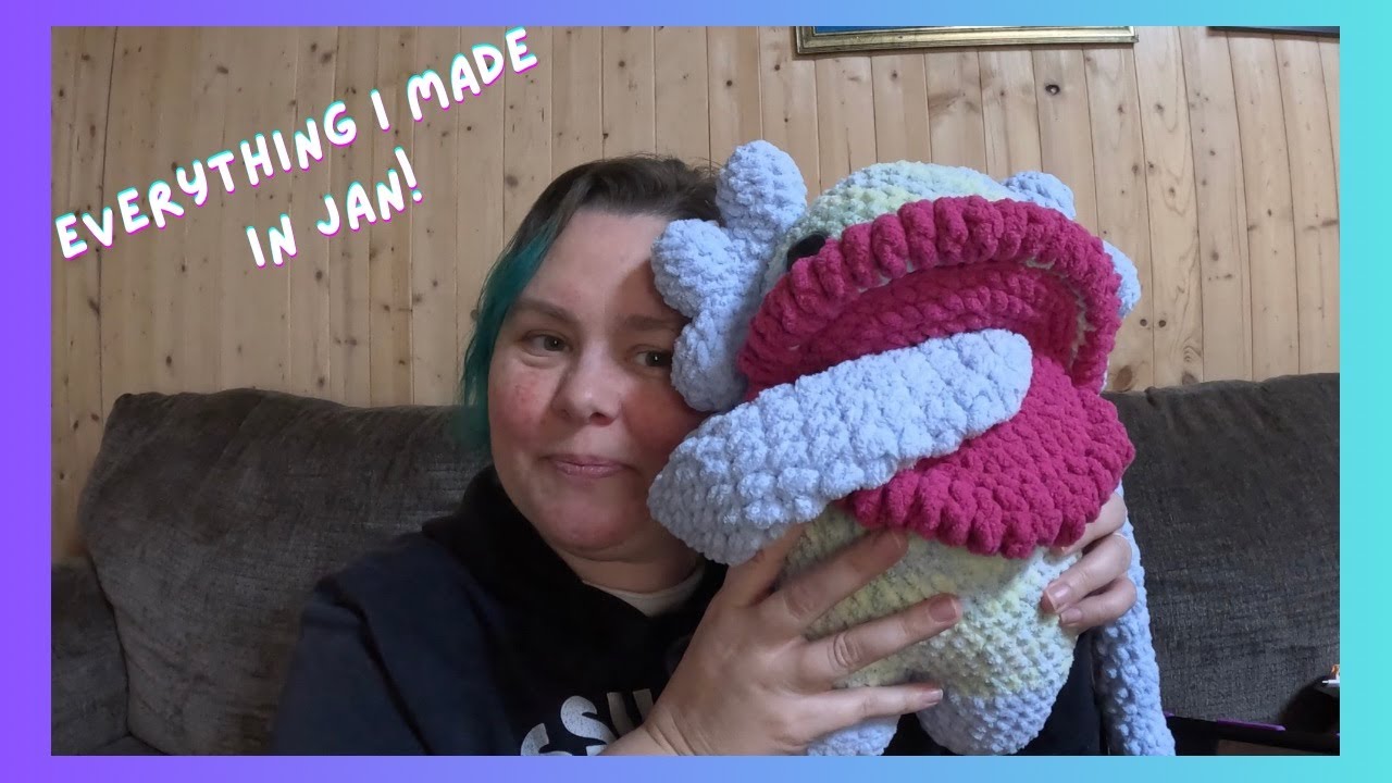 Everything I crocheted in Jan!   Crochet Vlog.
