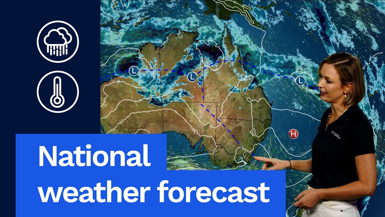 National Weather Forecast: Gusty change for the NSW coast, heat building in the west.