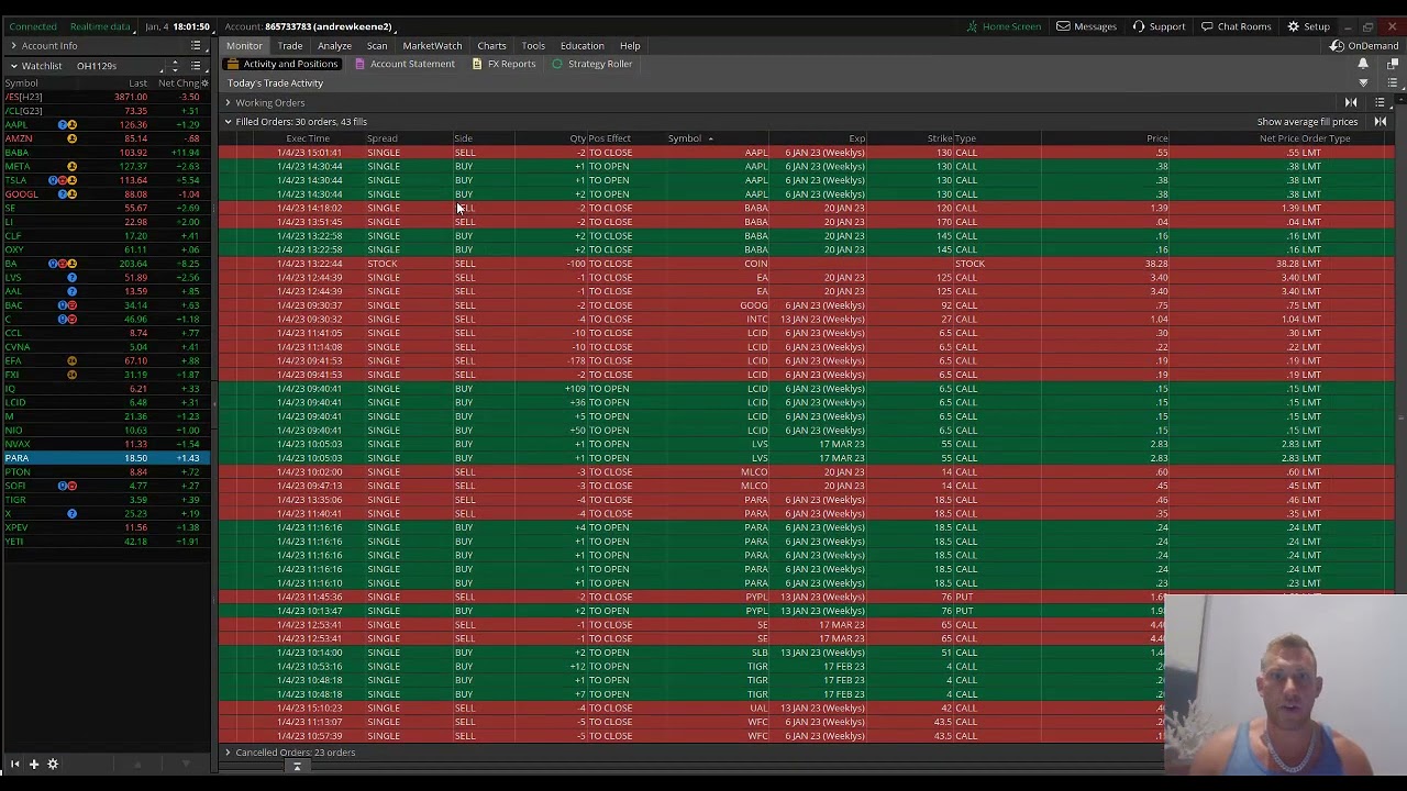 1 4 2023 How I made $800 in LCID in 2 Mins