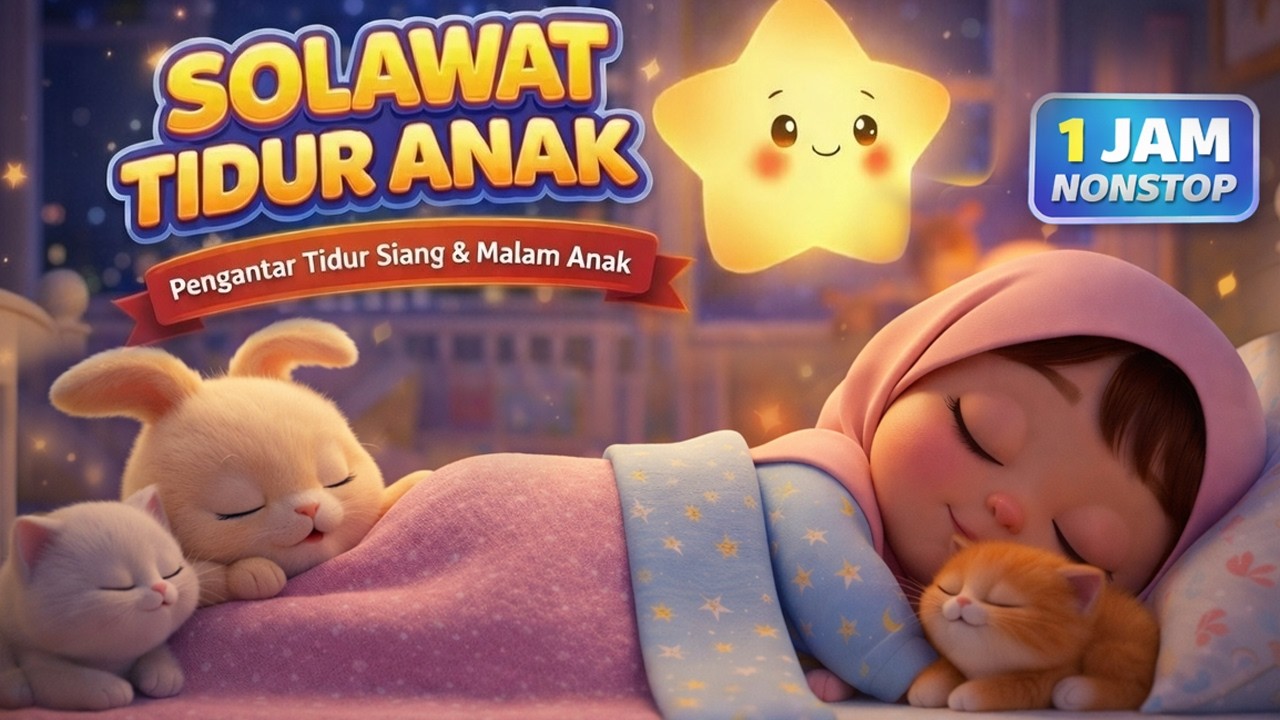 Solawat  Tidur Siang Anak FULL NONSTOP 😴🌙•  Solawat Penenang Tidur Anak🌙 •  Solawat Penjaga Tidur