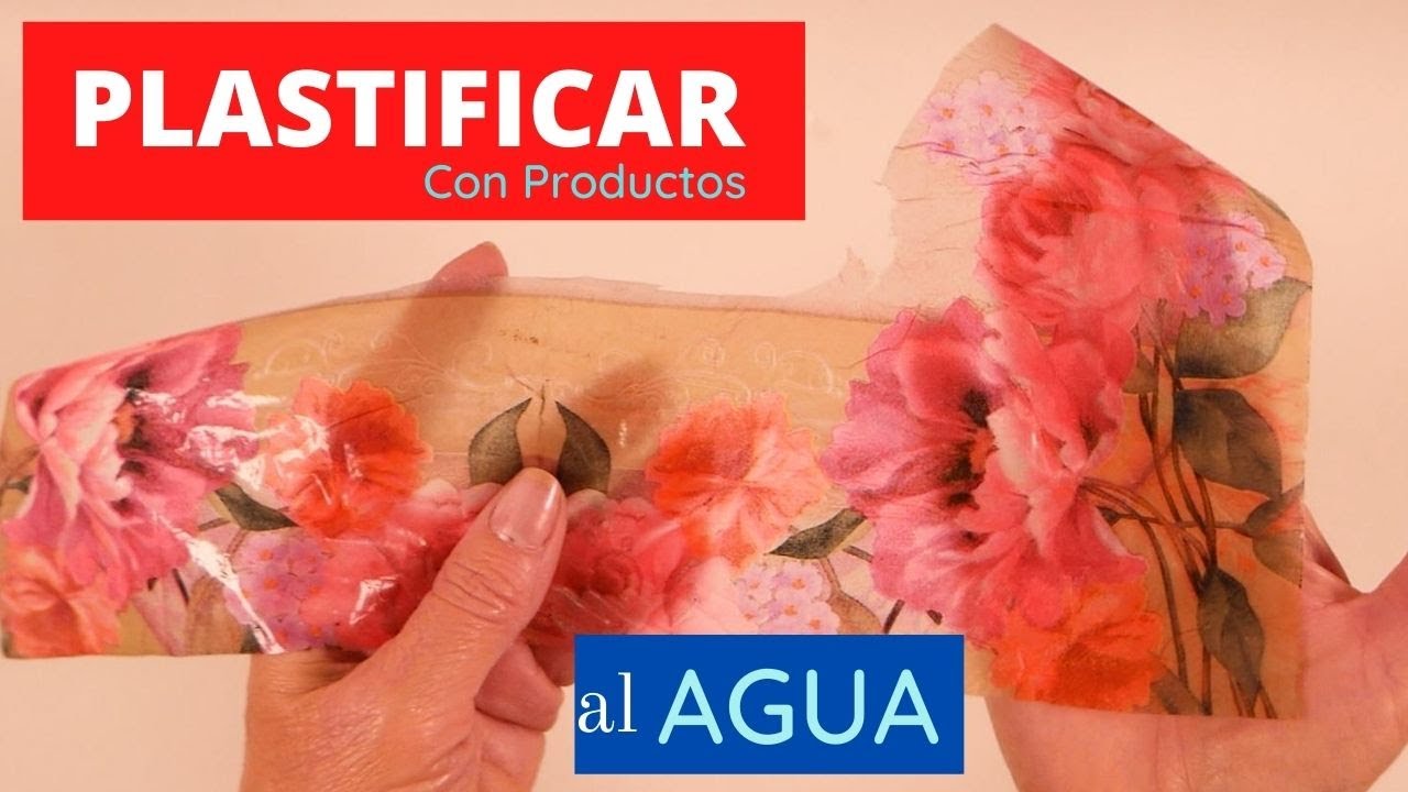 💦Plastificado con Productos al AGUA!!!!! de Servilletas
