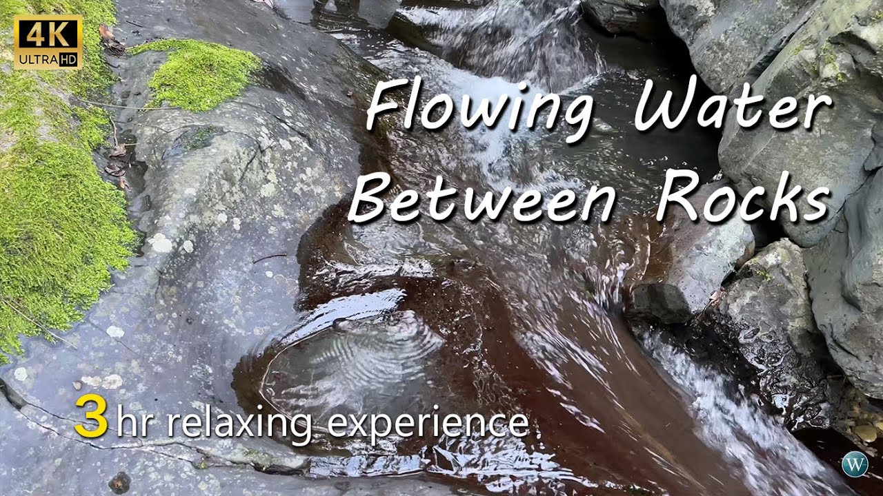 SLEEP IN 5 MINUTES (No Ads)Soft Mountain Stream & Flowing Water in Rocky Crevices for Emotional Calm