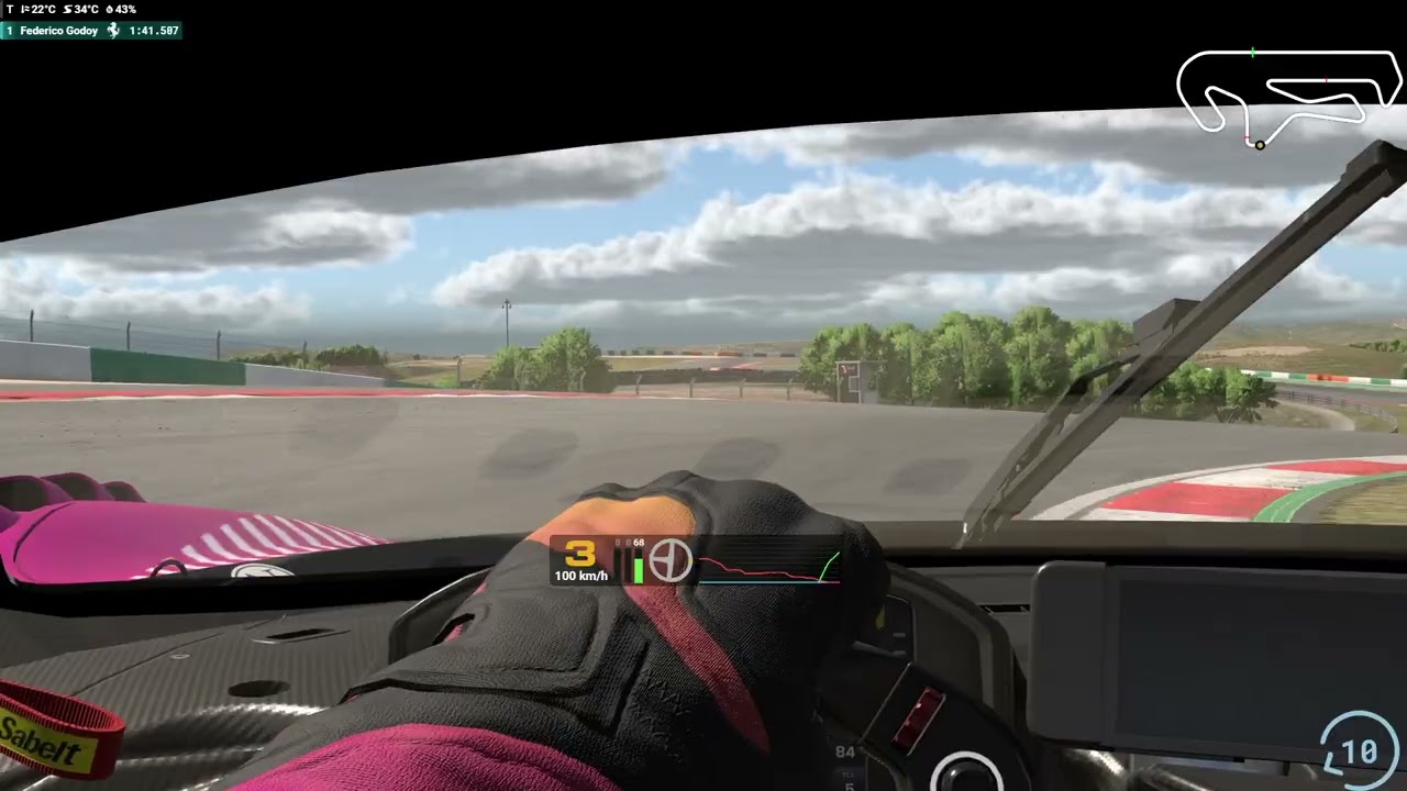 iRacing Ferrari 296 GT3 at Algarve International Circuit (Grand Prix) FREE SETUP FG