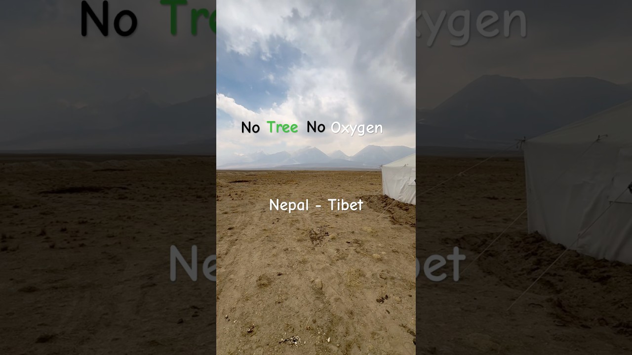 Cold Desert Border | Nepal - Tibet ( China ) #travel #adventure #trending #shorts #explorenepal