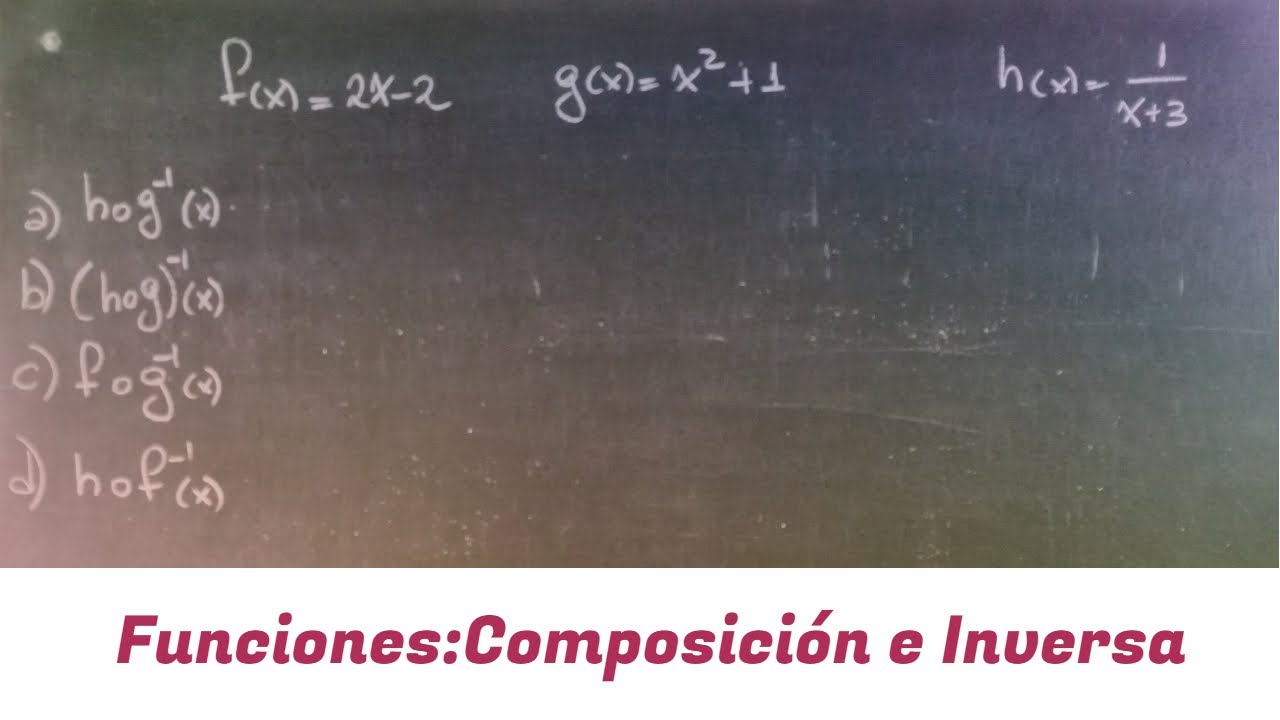 Funciones Inversa y Composición