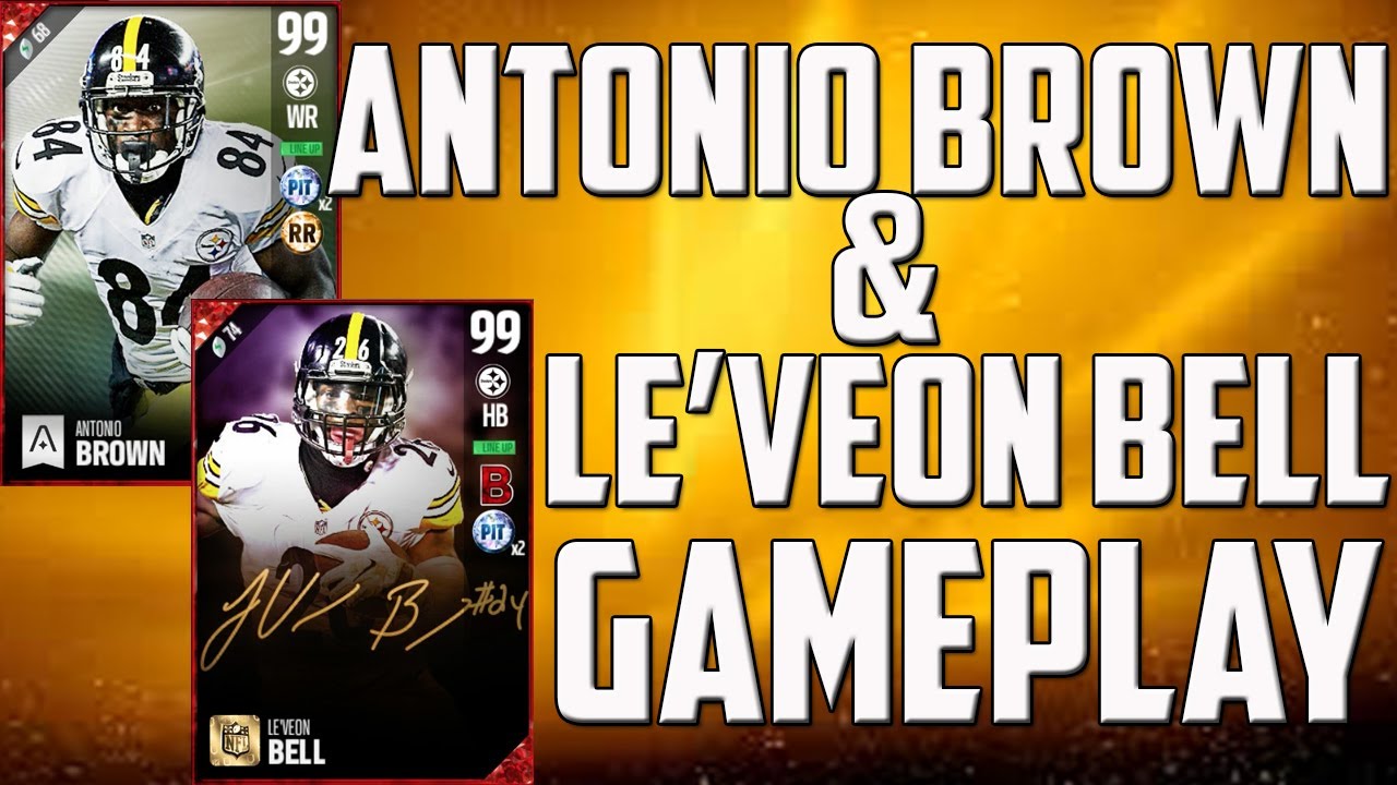 99 Antonio Brown and 99 Le'Veon Bell Can't be Stopped! MUT 17 Gameplay!