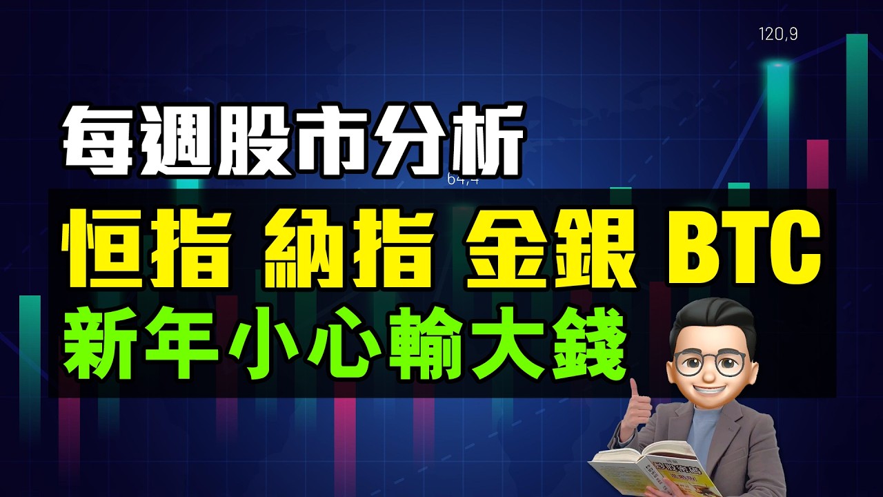 每週股市分析｜恒指、納指、BTC、黃金｜新年小心輸大錢