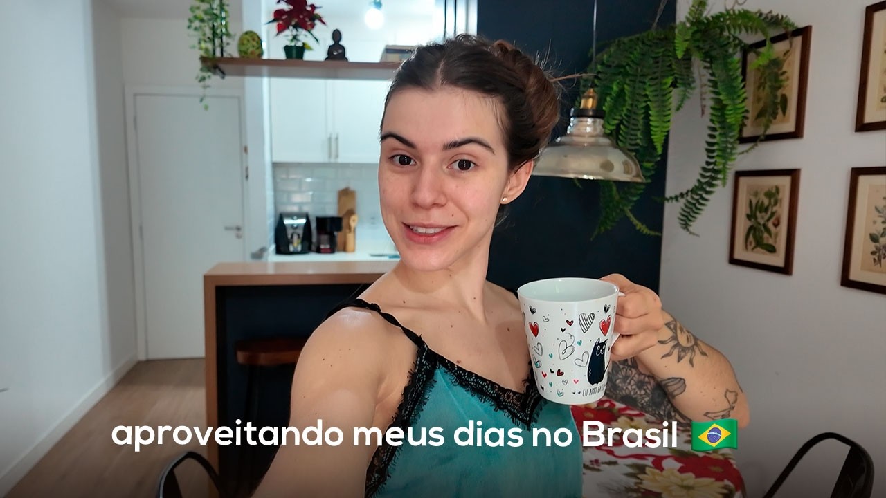 cheguei, Brasil! Dias no apt de Blumenau, comprinhas e conversa