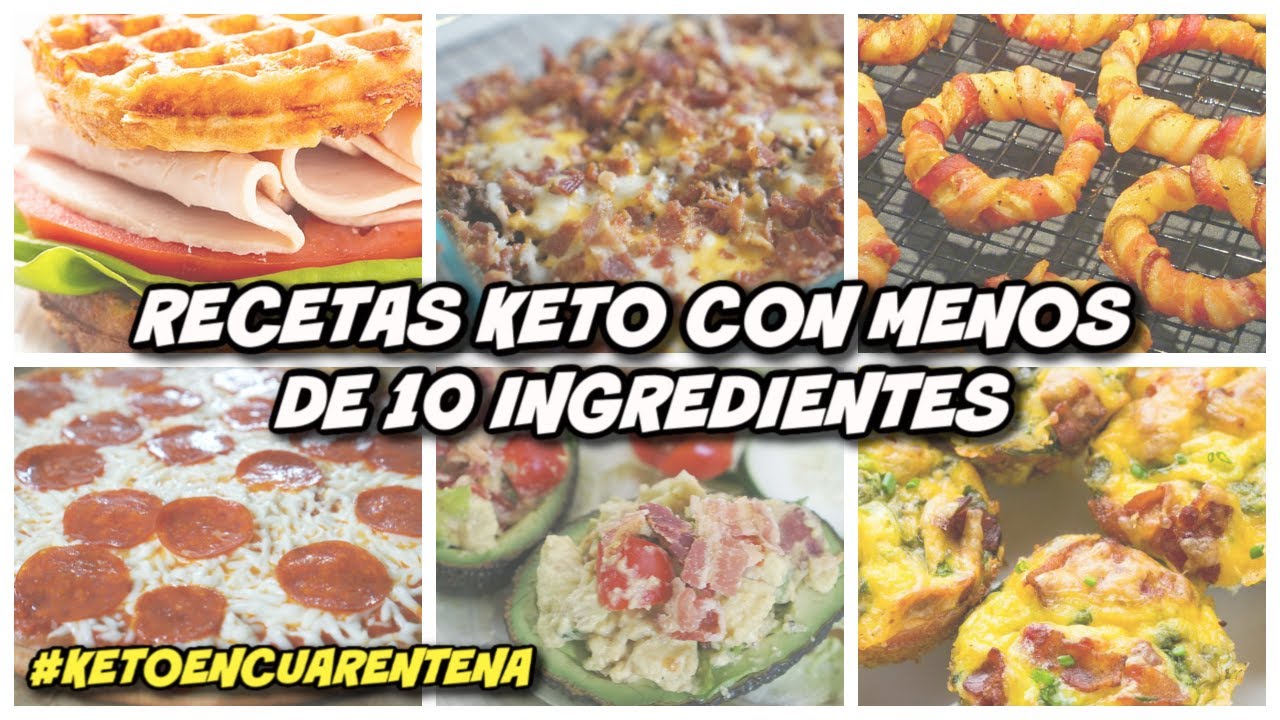6 RECETAS KETO CON MUY POCOS INGREDIENTES | KETO EN CUARENTENA | DIETA CETOGÉNICA | LOW CARB