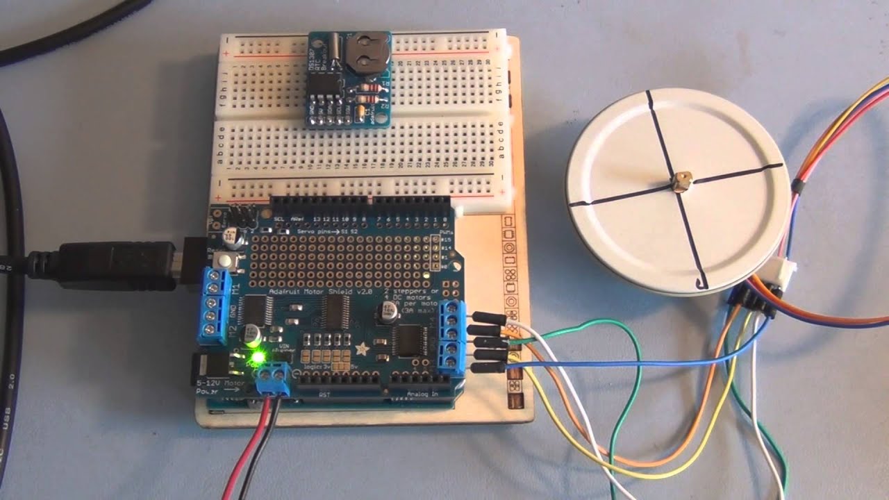 Adafruit Motor Shield and Arduino Uno Stepper Motor Tutorial
