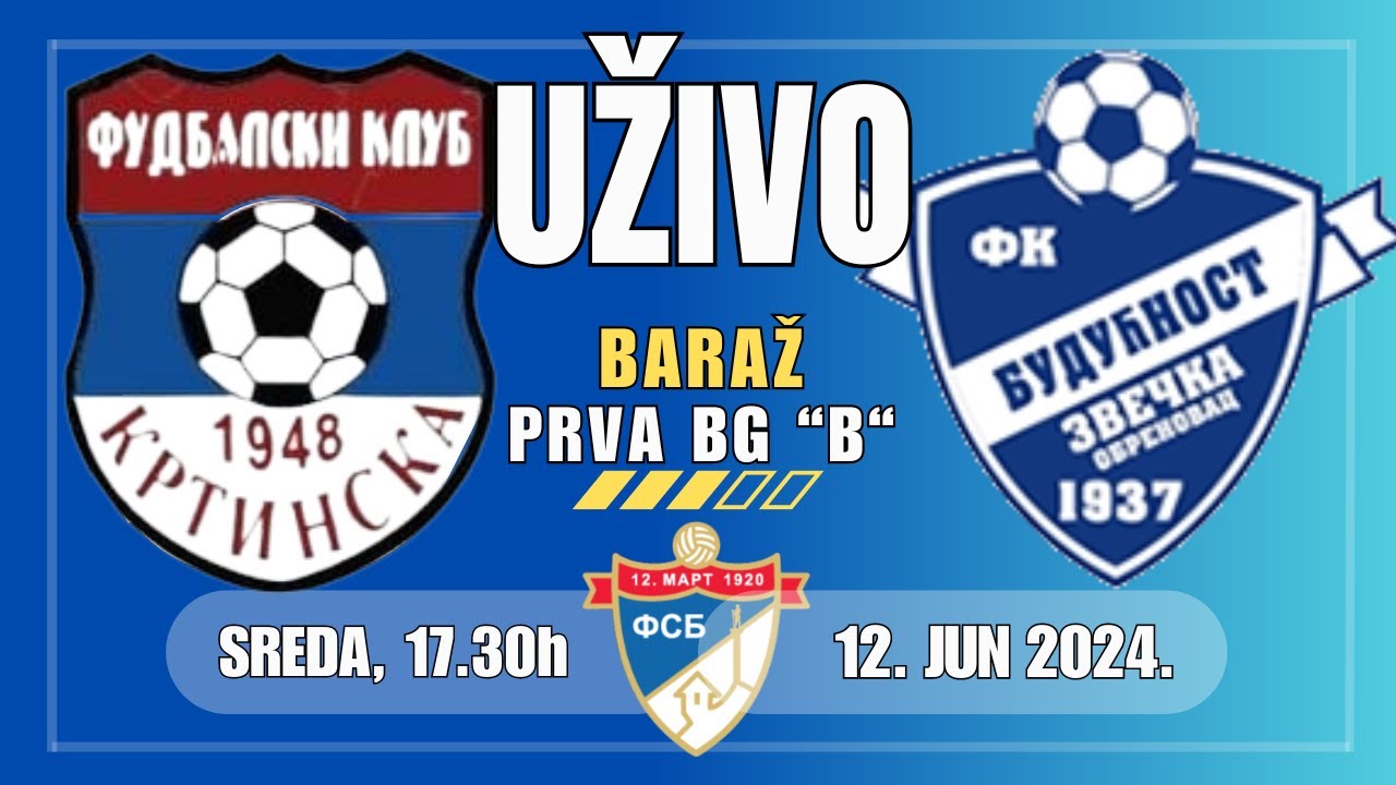 KRTINSKA - BUDUĆNOST (Zvečka),  UŽIVO (Sreda, 12. Jun, 17.30)